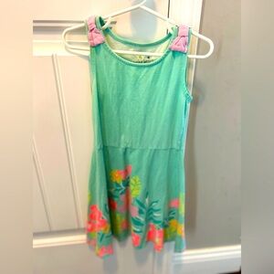 Jumping Beans 4T Floral Teal Dress